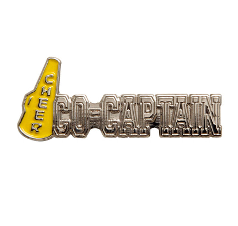 Cheer Co-Captain (8 Color Options) Lapel Pin - PinCentives