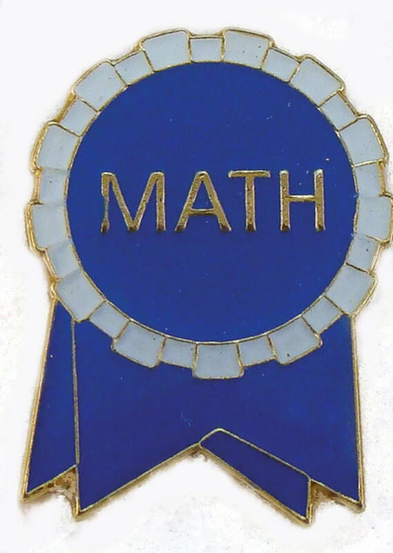 Numeracy Ribbon Math Ribbon, red/white