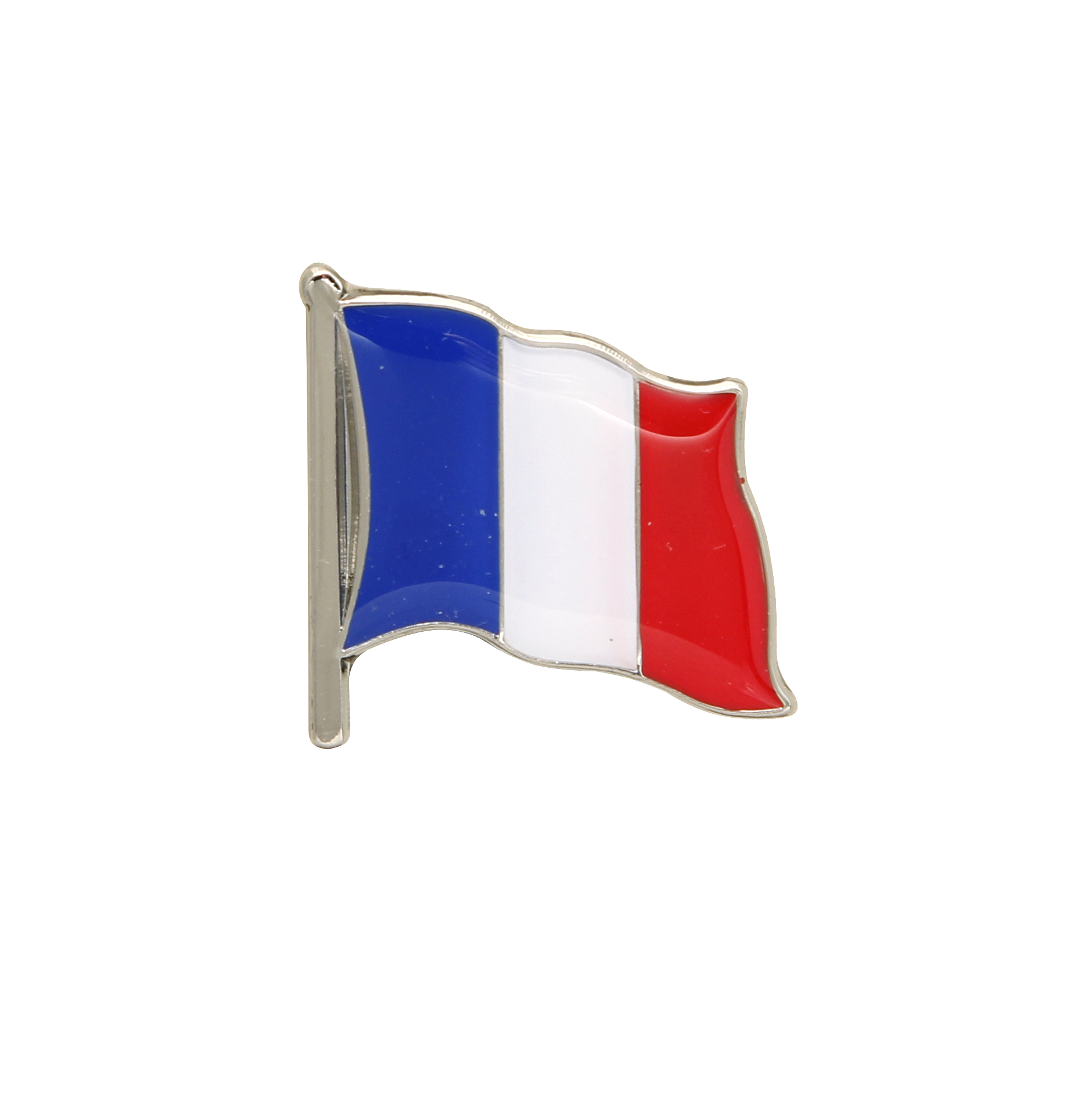  20/Pack Metal France Flag Lapel Pin Waving French Pins