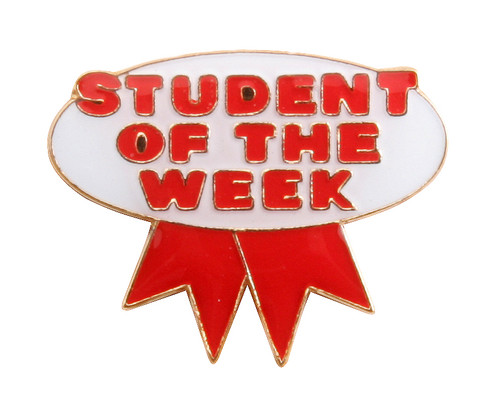 Student of the Week blue/white