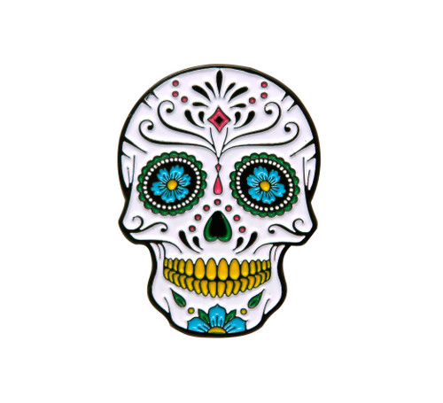 Los Angeles Dodgers Sugar Skull Day of the Dead Lapel Pin