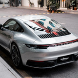 Dolomite Silver Vinyl Wrap On Car