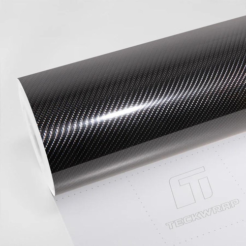 TeckWrap Sable Carbon Gloss PPF | Black Carbon Fiber Paint Protection Film (CPX601)