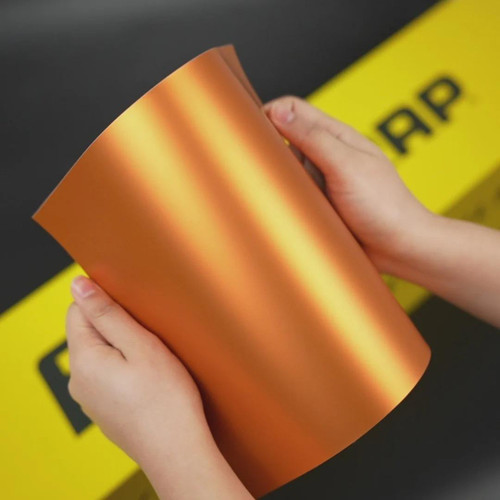 Satin Metallic Copper Orange Vinyl Wrap (SMT17R)