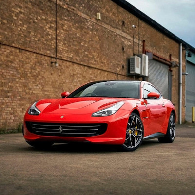 Racing Red Vinyl Wrap On Car