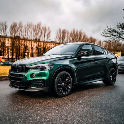 Hunter green Vinyl Wrap On Car