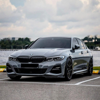 Battleship grey Vinyl Wrap On Car