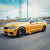 Yellow Gold Chrome Vinyl Wrap On Car