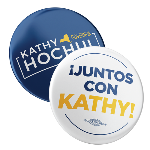 Hochul Combo Pack (2.25" Pin-Back Button -- Pack Of Two!) Hochul Combo Pack (2.25" Pin-Back Button -- Pack Of Two!)