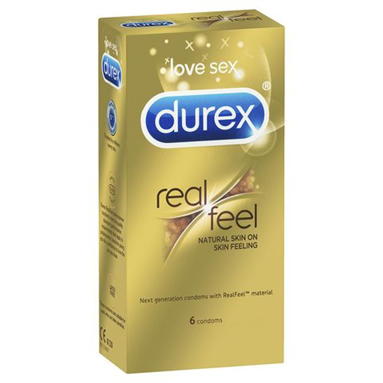 3042002-WW - Durex RealFeel Non-Latex Condoms - 6 Pack