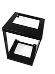 15U Rack: Wall Mount Open Frame 19'' Server Equipment Rack Threaded 18 inch depth | Raising Electronics