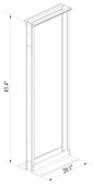 45U 84" tall 2 Post Open Frame IT Network Server Relay Rack 900LB Capacity