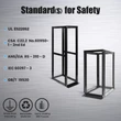 New 27U 4 Post Server Rack Open Frame Data Network Enclosure19" Adjustable Depth