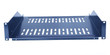 2 Pack 19" Vented Steel 2 Space 2U Rack Mount Cantilever Network Shelf 18" Deep