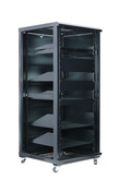 2 Pack 1U 6" Deep Depth Vented Relay Rack Mount Cantilever Steel Shelf