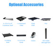 2U Rack Mount DJ 19" Rack Case Equipment Deep Drawer 2 Space Locking Lockable