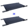 2Pcs Fixed Rack Server Shelf 1U 19'' Shelves 4 Post Rack Mount Adjustable Deep For server Network rack (24"-29" depth)