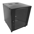 15U Rack  Wall Mount Network Server Cabinet Rack Enclosure glass Door Lock