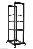 42U Open Frame Network Server Rack 1000MM Deep 4 Post 3 Pairs of L-Rails With 2 Shelf