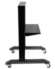 15U Rack: Movable 19'' 2 Post Open Frame Heavy Duty IT Network Data Server Rack  | Raising Electronics