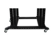Raising Electronics 27U 4 Post Open Frame 19'' Server/Audio Networking Data Steel Rack Deep 17" with Fixed Shelves