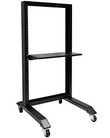 15U Rack: Movable 19'' 2 Post Open Frame Heavy Duty IT Network Data Server Rack | Raising Electronics