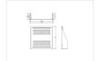 19" Vented Steel 3U Relay Rack Mount Cantilever Network Shelf 18" Deep