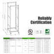28U It Network 4 Post Server Rack 19" Open Frame  24"Deep 800MM