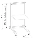 2 Post Server Rack - Raising Electronics 20U Movable 19'' 2 Post Open Frame Heavy Duty IT Network Data Server Rack (20U)