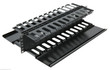 Server Rack - 2U Horizontal Server Rack Double Sided Finger Duct Cable Manager Panel Organize