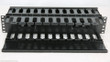 Server Rack - 2U Horizontal Server Rack Double Sided Finger Duct Cable Manager Panel Organize