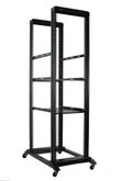 42u Server Rack - Raising Electronics 42U 4 Post Open Frame 19'' Server/Audio Steel Rack Deep From 16"-32" With Fixed Shelves