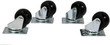 RAISING ELECTRONICS 4 Pieces Server Cabinet Casters Wheels Racks Heavy Duty