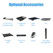 RAISING ELECTRONICS 22U 4 Post Open Frame 19inch Data Network It Server/Audio Rack 31" Deep UL Certified