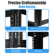Raising ELECTRONIS 15U 4 Post Open Rack Frame Rack Enclosure 19 Inch Adjustable Depth Aluminum UL Certified