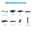 Raising ELECTRONIS 22U 4 Post Open Rack Frame Rack Enclosure 19 Inch Adjustable Depth Aluminum UL Certified