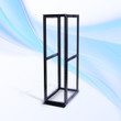 Raising ELECTRONIS 24U 4 Post Open Rack Frame Rack Enclosure 19 Inch Adjustable Depth Aluminum UL Certified