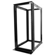 Raising ELECTRONIS 24U 4 Post Open Rack Frame Rack Enclosure 19 Inch Adjustable Depth Aluminum UL Certified