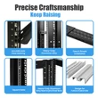 Raising ELECTRONIS 36U 4 Post Open Rack Frame Rack Enclosure 19 Inch Adjustable Depth Aluminum UL Certified
