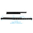 Raising Electronics Rack Mount Supporting Rails L-Shape 1 Pair adjustable depth 21.5''-35'' Deep Cabinets/Racks