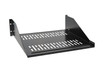 19'' Vented Steel 3 Space 3U Relay Rack Mount Cantilever Network Shelf 18'' Deep