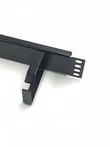 Raising Electronics1U Horizontal Rack Mount Metal Cable Management with 4 Ring