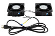 Raising Electronics Server Network Rack Cabinet Cooling Fan 110V Rack Mount 2 Pieces