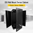 22U Wall Mount Network Server Cabinet Rack Enclosure mesh Door Lock  600MM Deep