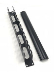 Raising Electronics1U Horizontal Rack Mount Metal Cable Management with Cover