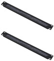 2 pack 1U Brush Panel Cable Management 19" Universal Panel High Density
