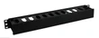 1U Horizontal Rack Mount Cable Management Unit with Panel Plastic