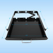 Raising Electronic 1U Rack Mount Sliding Keyboard Tray Cantilever For Server Data Network Rack