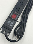 Rack Mount Power Distribution Unit PDU W/Switch For Server Network Data Computer Rack