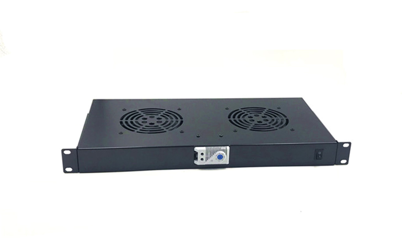 Raising Electronic Rack Mount 2 Fan Cooling 1 Unit 2 Fan For It